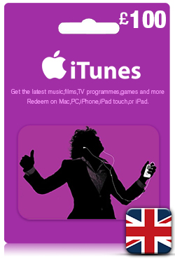 iTunes Gift Card 100 GBP- UK