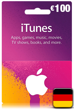 iTunes Gift Card 100 Euro- DE