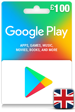 Google Play Gift Card 100 GBP - UK