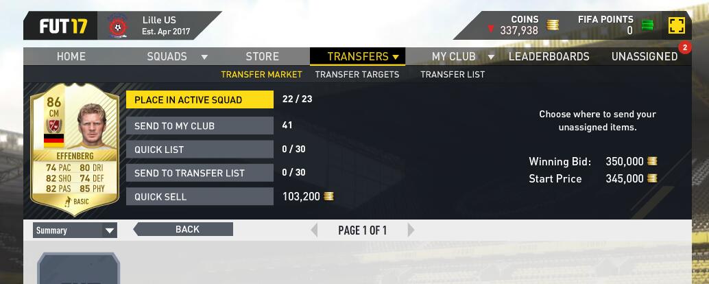 FIFA 17 XBOX ONE Coins