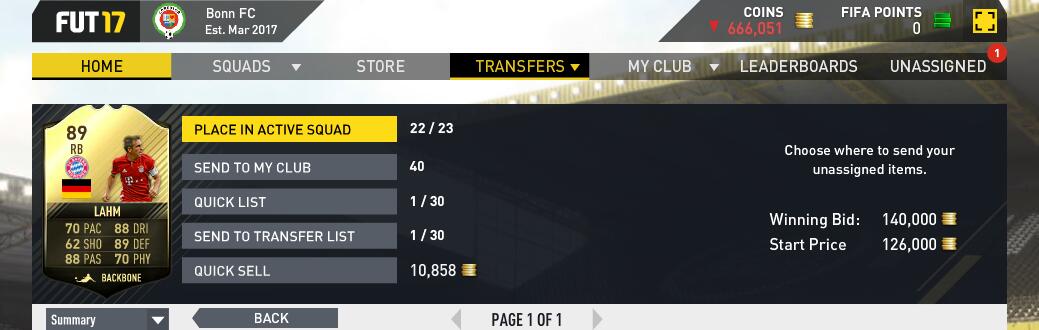 FIFA 17 XBOX ONE