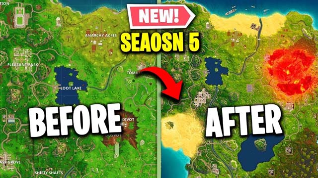 Big Map Change In Fortnite Battle Royale New Weapon Skins And